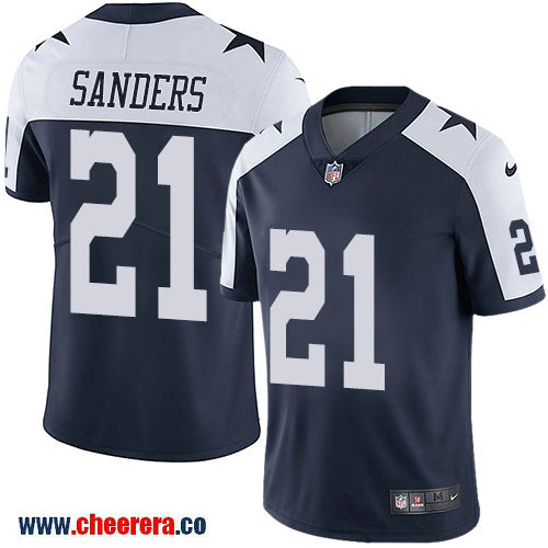 Nike Deion Sanders Dallas Cowboys navy Vapor jersey