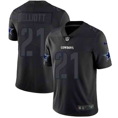 Nike Ezekiel Elliott Dallas Cowboys black Limited jersey