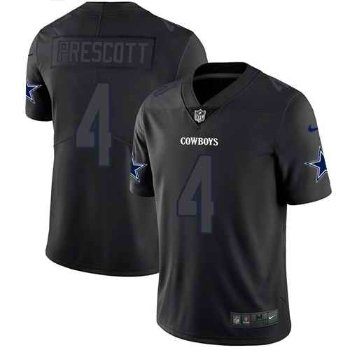 Nike Dak Prescott Dallas Cowboys black Limited jersey