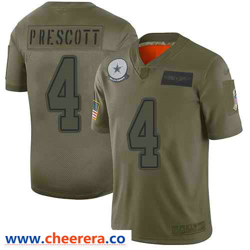 Nike Dak Prescott Dallas Cowboys camo Salute To Service jersey