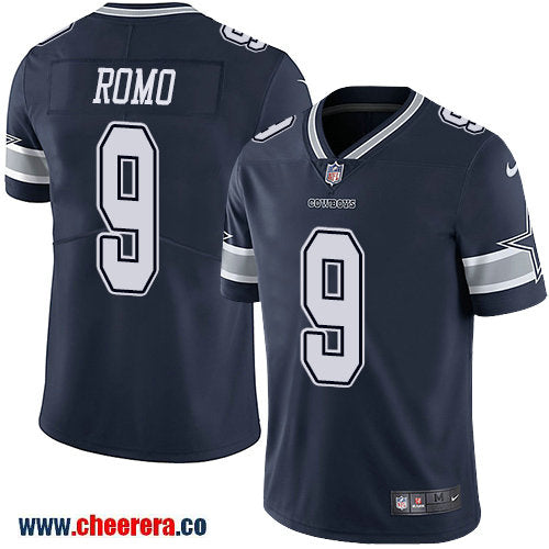 Nike Tony Romo Dallas Cowboys navy Vapor jersey
