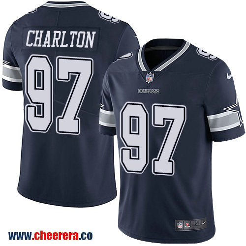 Nike Taco Charlton Dallas Cowboys navy Vapor jersey