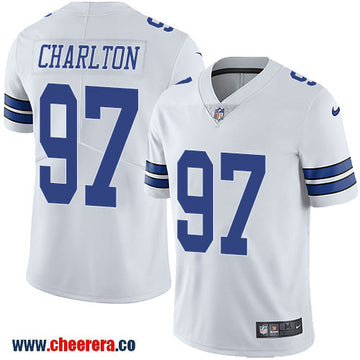 Nike Taco Charlton Dallas Cowboys white Vapor jersey