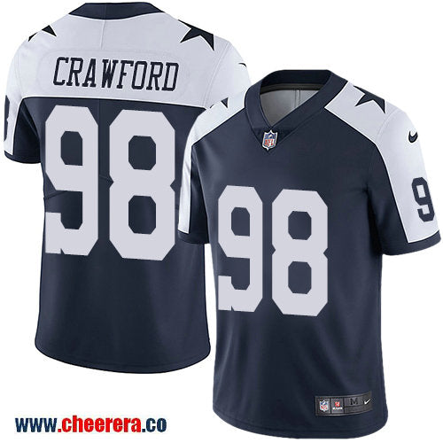 Nike Tyrone Crawford Dallas Cowboys navy Vapor jersey