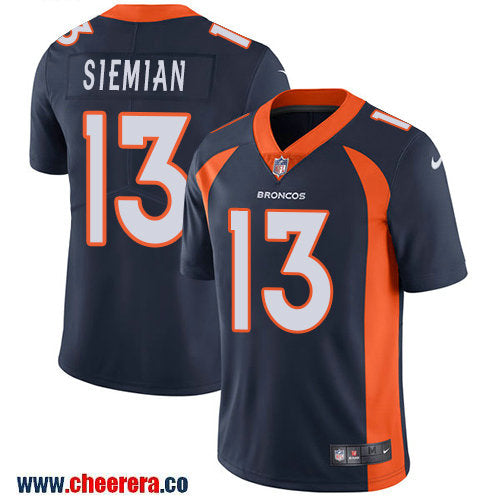 Nike Trevor Siemian Denver Broncos navy Vapor jersey