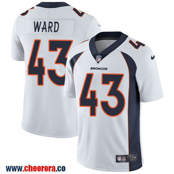 Nike T.J. Ward Denver Broncos white Vapor jersey