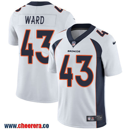 Nike T.J. Ward Denver Broncos white Vapor jersey
