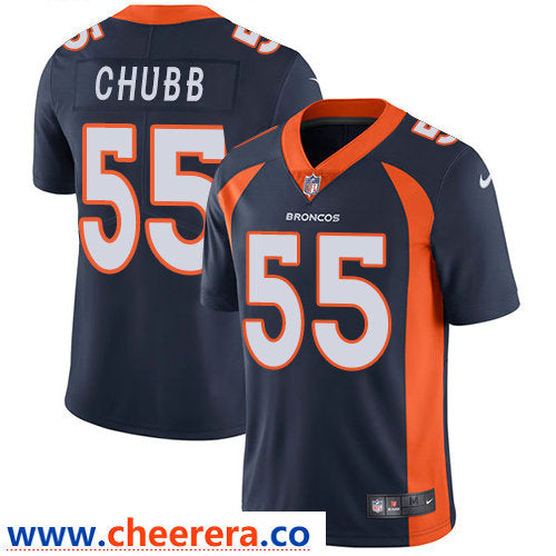 Nike Bradley Chubb Denver Broncos navy Vapor jersey