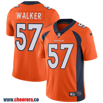 Nike Demarcus Walker Denver Broncos orange Vapor jersey
