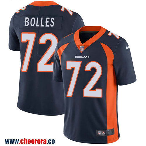 Nike Garett Bolles Denver Broncos navy Vapor jersey