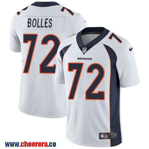 Nike Garett Bolles Denver Broncos white Vapor jersey