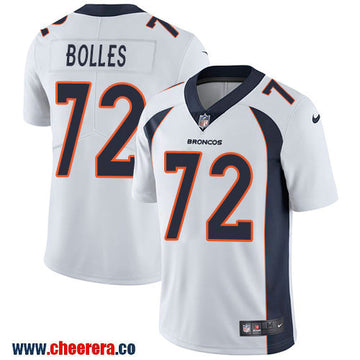 Nike Garett Bolles Denver Broncos white Vapor jersey