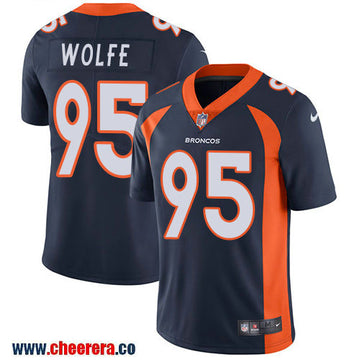 Nike Derek Wolfe Denver Broncos navy Vapor jersey