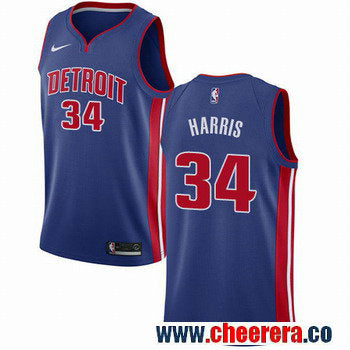 Nike Tobias Harris Detroit Pistons blue jersey