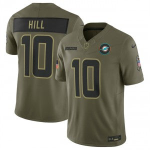 Nike Miami Dolphins olive Salute To Service jersey