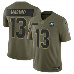 Nike Miami Dolphins olive Salute To Service jersey