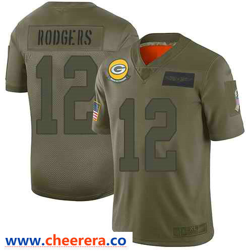Nike Aaron Rodgers Green Bay Packers camo Salute To Service jersey