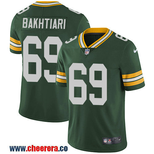 Nike David Bakhtiari Green Bay Packers green Vapor jersey