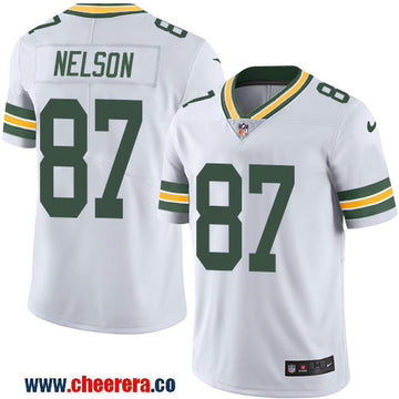 Nike Jordy Nelson Green Bay Packers white Vapor jersey