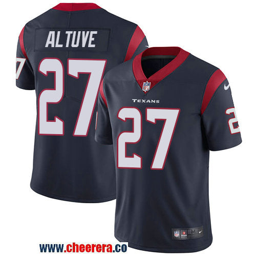 Nike Jose Altuve Houston Texans navy Vapor jersey