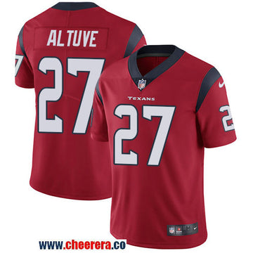 Nike Jose Altuve Houston Texans red Vapor jersey