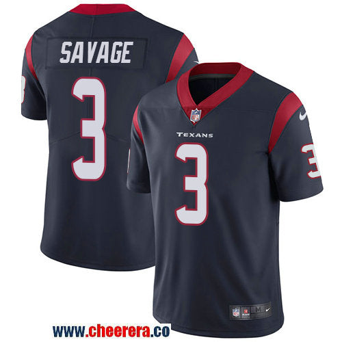 Nike Tom Savage Houston Texans navy Vapor jersey