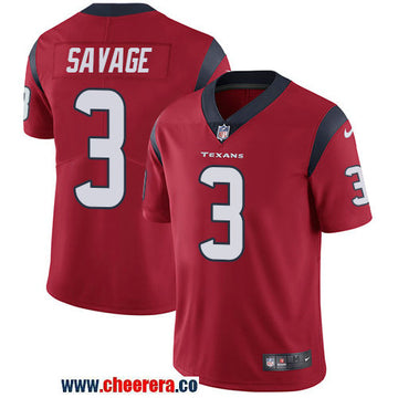 Nike Tom Savage Houston Texans red Vapor jersey