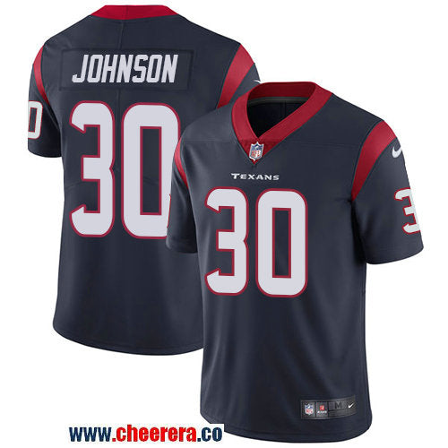 Nike Kevin Johnson Houston Texans navy Vapor jersey