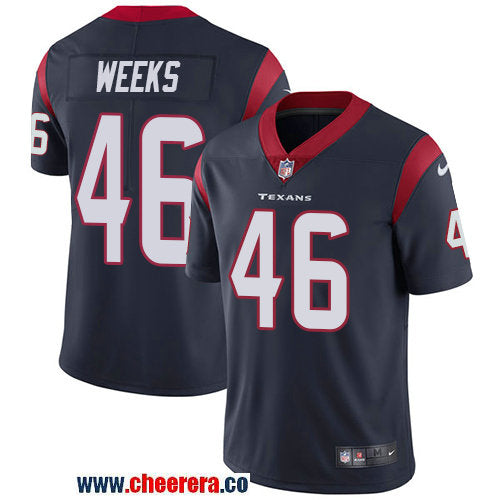 Nike Jon Weeks Houston Texans navy Vapor jersey