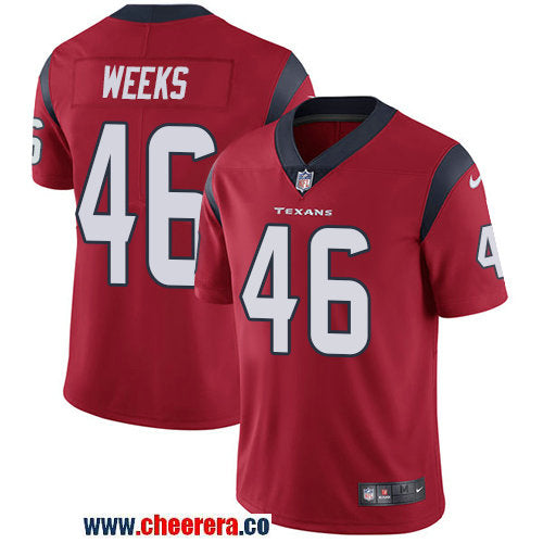 Nike Jon Weeks Houston Texans red Vapor jersey