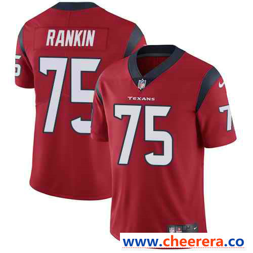 Nike Martinas Rankin Houston Texans red Vapor jersey