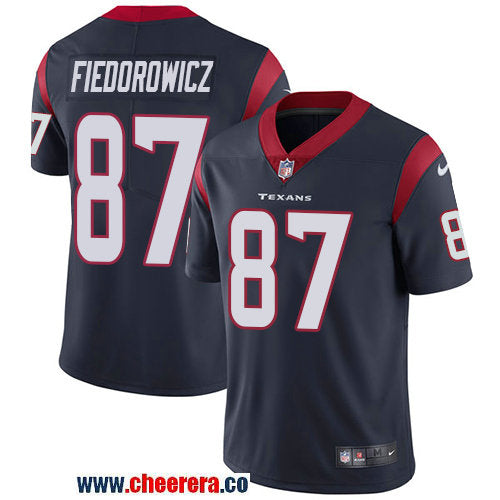 Nike C.J. Fiedorowicz Houston Texans navy Vapor jersey