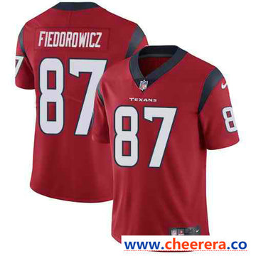 Nike C.J. Fiedorowicz Houston Texans red Vapor jersey