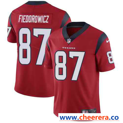 Nike C.J. Fiedorowicz Houston Texans red Vapor jersey