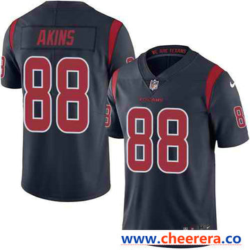 Nike Jordan Akins Houston Texans navy Limited jersey