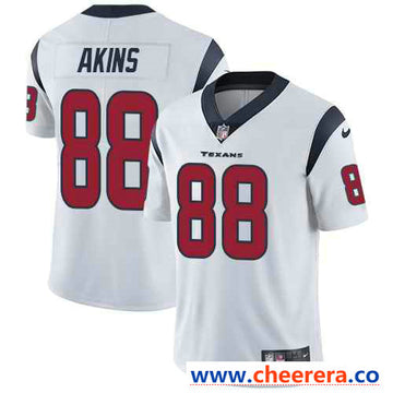 Nike Jordan Akins Houston Texans white Vapor jersey