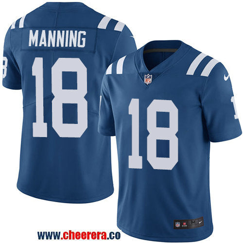 Nike Peyton Manning Indianapolis Colts royal Vapor jersey