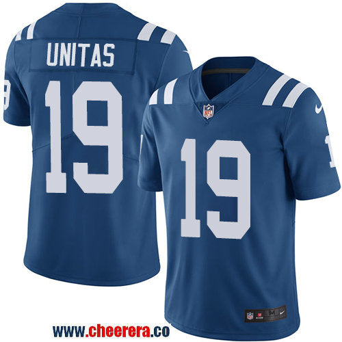 Nike Johnny Unitas Indianapolis Colts royal Vapor jersey