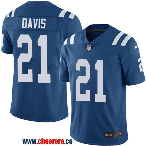Nike Vontae Davis Indianapolis Colts royal Vapor jersey