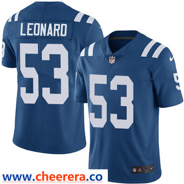 Nike Darius Leonard Indianapolis Colts royal Vapor jersey