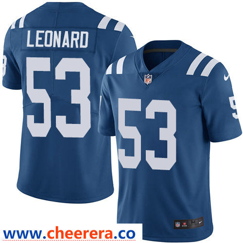 Nike Darius Leonard Indianapolis Colts royal Vapor jersey