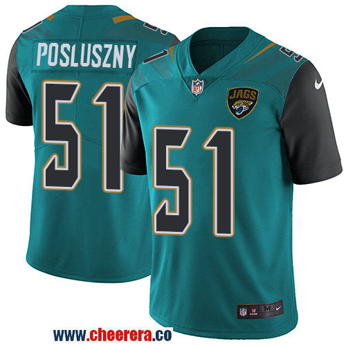 Nike Paul Posluszny Jacksonville Jaguars teal Vapor jersey