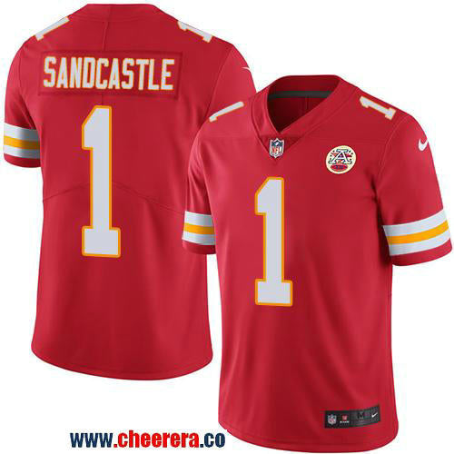 Nike Leon Sandcastle Kansas City Chiefs red Vapor jersey