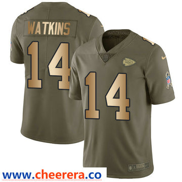 Nike Sammy Watkins Kansas City Chiefs olive Salute To Service jersey