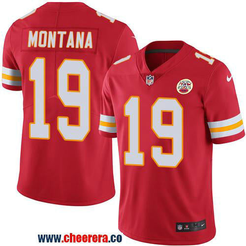 Nike Joe Montana Kansas City Chiefs red Vapor jersey