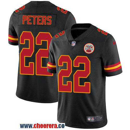 Nike Marcus Peters Kansas City Chiefs black Limited jersey