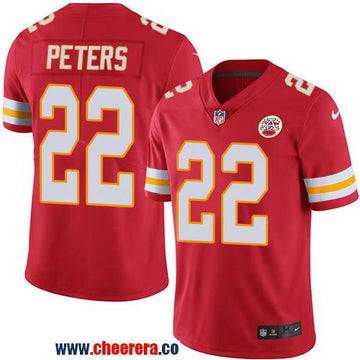 Nike Marcus Peters Kansas City Chiefs red Vapor jersey