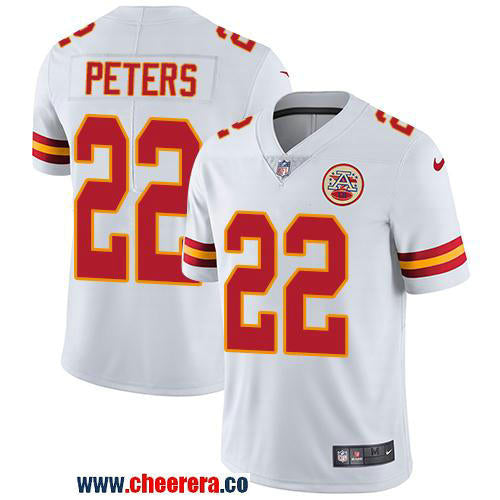 Nike Marcus Peters Kansas City Chiefs white Vapor jersey