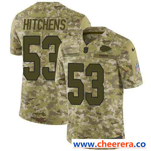 Nike Anthony Hitchens Kansas City Chiefs camo Salute To Service jersey