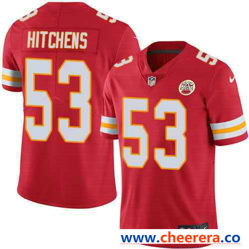 Nike Anthony Hitchens Kansas City Chiefs red Vapor jersey